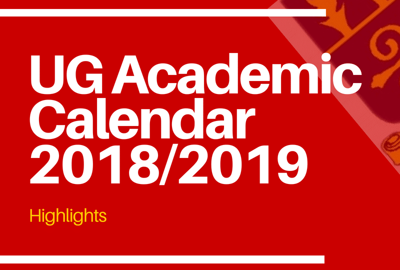 UG calendar 2018-2019