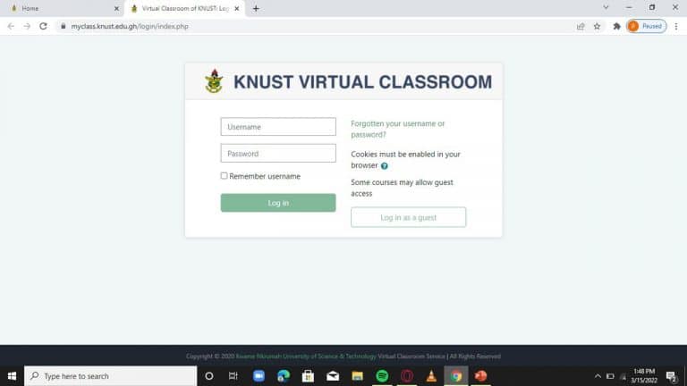 how to submit assignment on knust virtual classroom